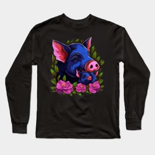 Pot-Bellied Pig Mothers Day Long Sleeve T-Shirt